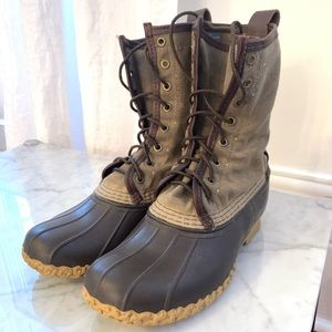 LL Bean Signature Waxed Canvas Maine Hunting Boots